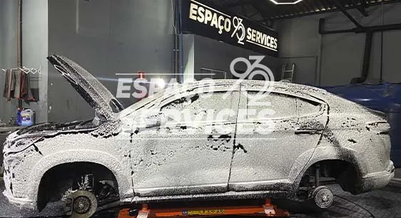 Lavagem detalhada automotiva